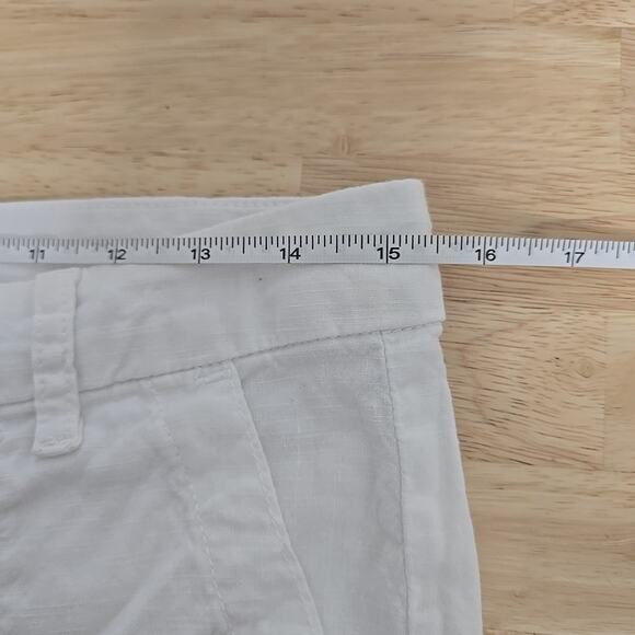 Frank & Eileen Womens Size 4 Cotton Blend‎ Hook & Eye Jogger Tapered Pants White - Picture 5 of 10
